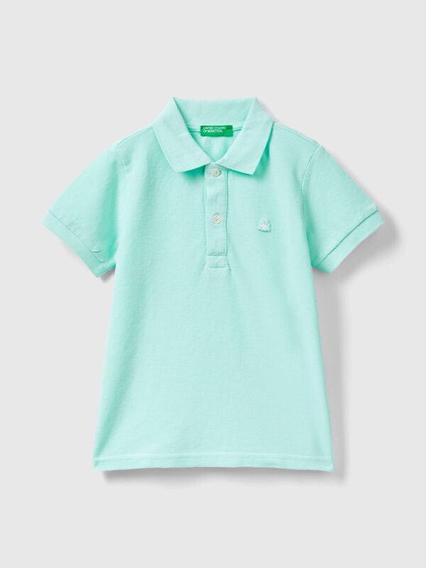 Short sleeve polo in organic cotton Junior Boy