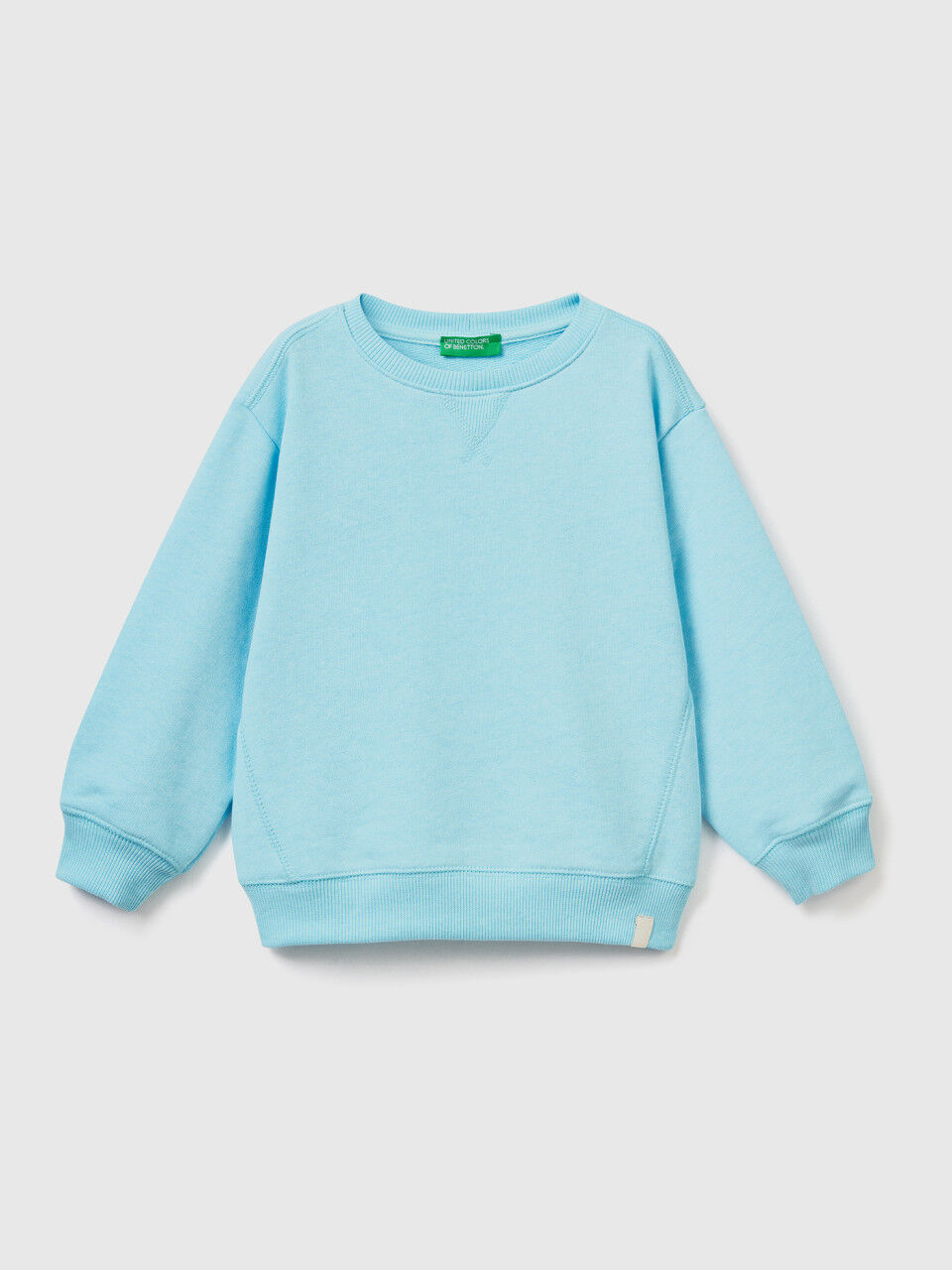 Crew neck sweatshirt in recycled fabric