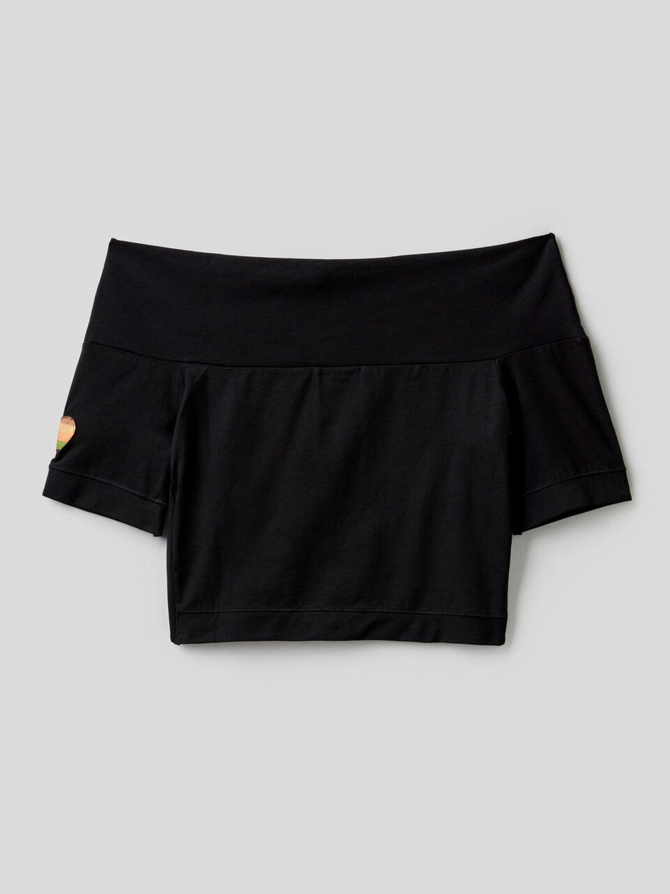 Stretch cotton cropped dress image number 2