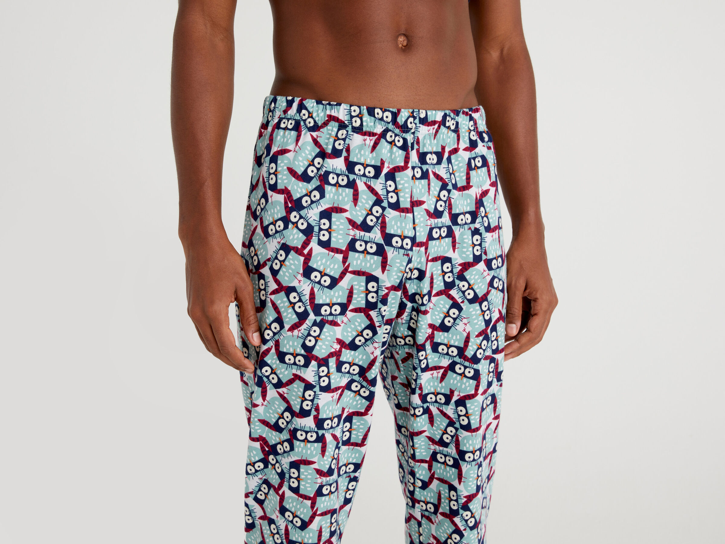 Warm pyjamas with owl print image number 3