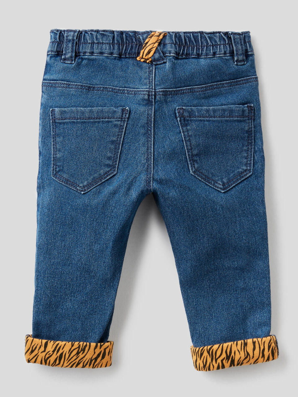 Jeans with animal embroidery image number 2