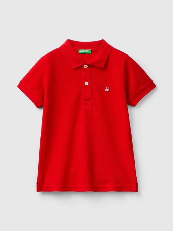 Short sleeve polo in pure cotton Junior Boy