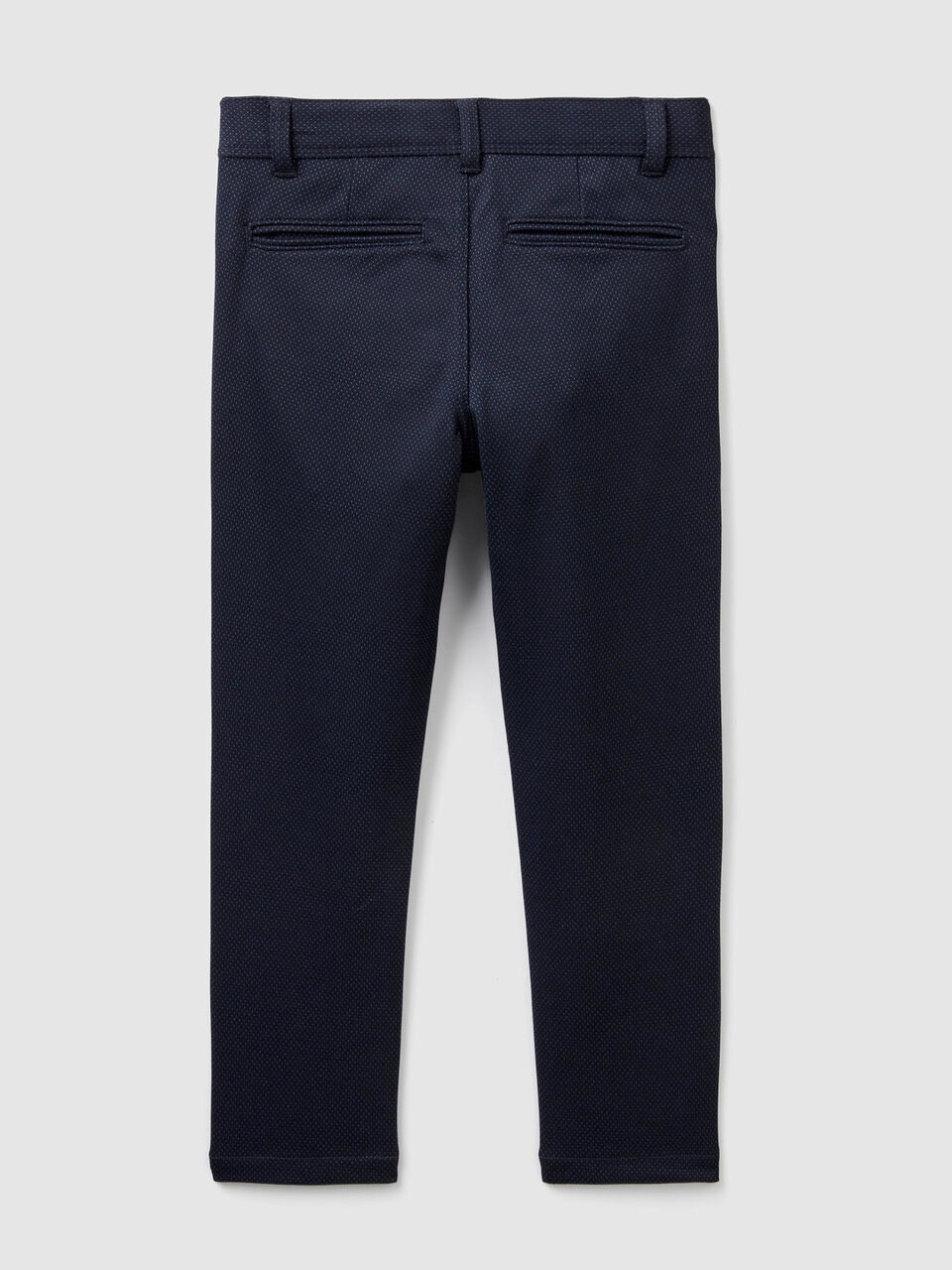Slim fit jacquard trousers image number 2