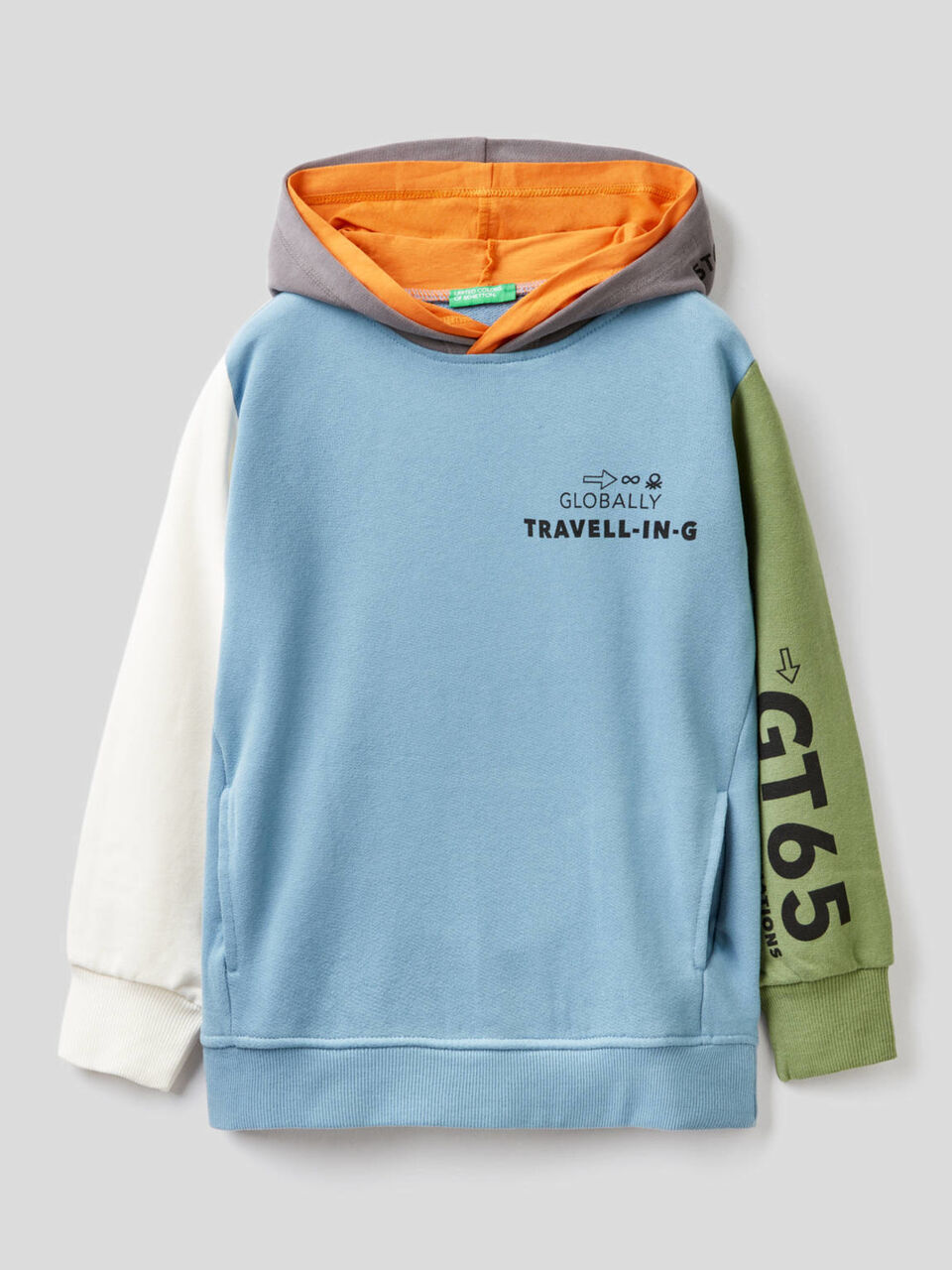 Sweatshirt with double hood image number 1