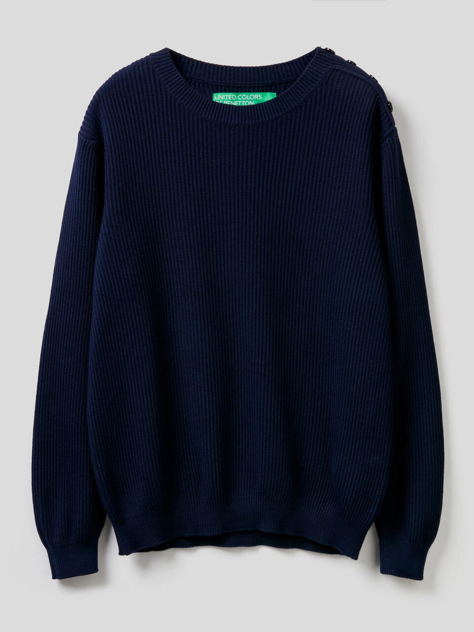 Sweater with buttons on the shoulders image number 1