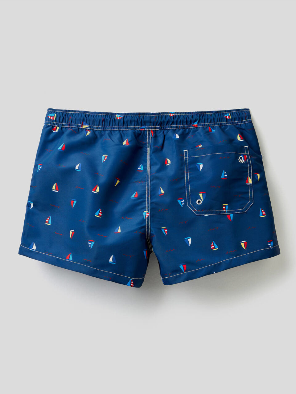 Short patterned swim trunks image number 2
