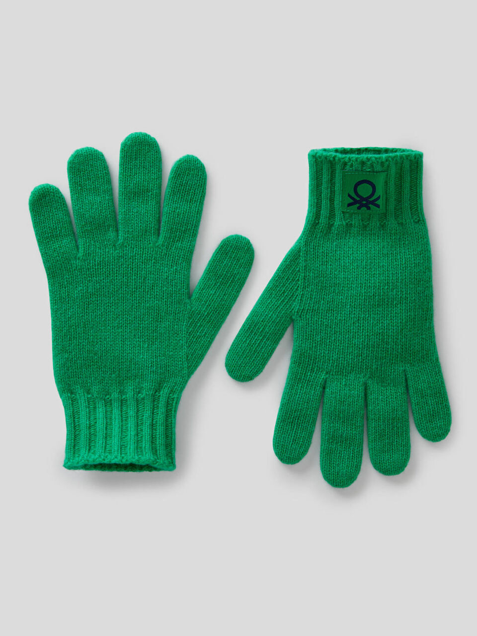 Gloves in stretch wool blend image number 1