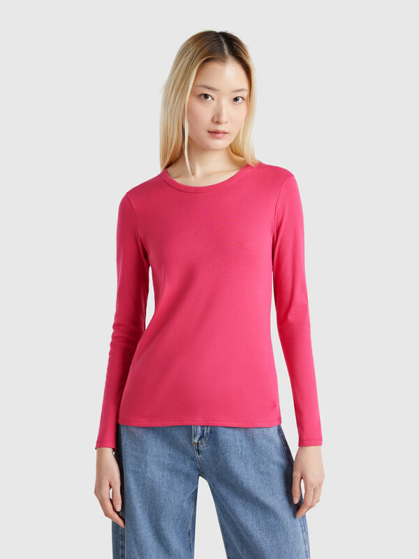 Long sleeve pure cotton t-shirt Women