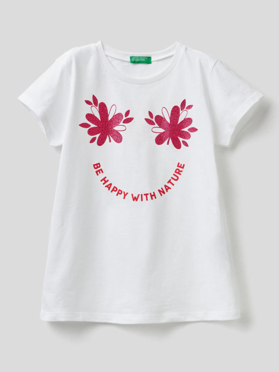 T-shirt with glittery print image number 1