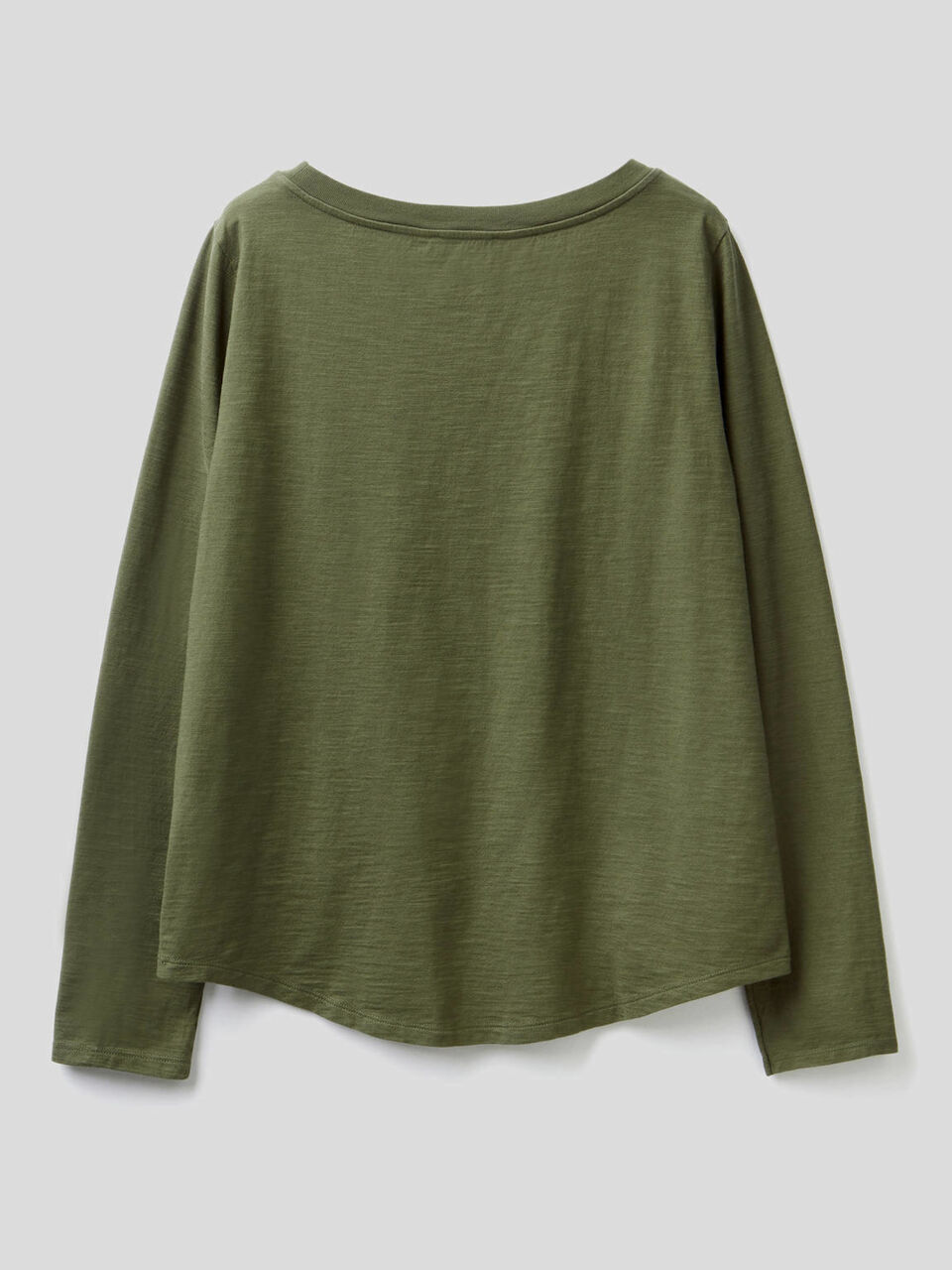 Long sleeve pure cotton t-shirt image number 2