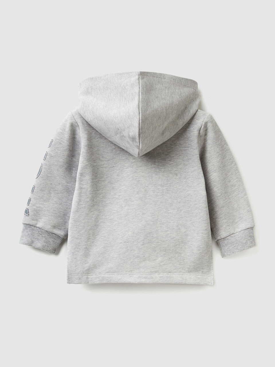 Zip-up sweatshirt with glittery print image number 2