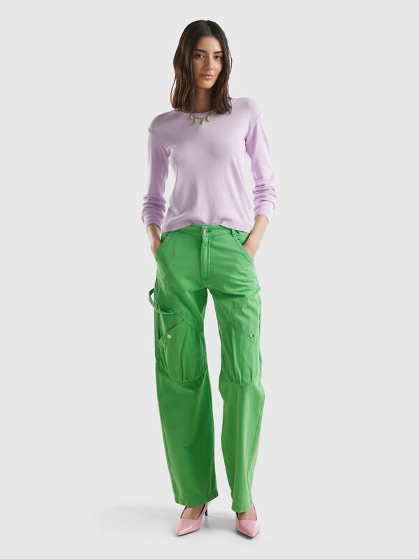 Cargo trousers in cotton Women
