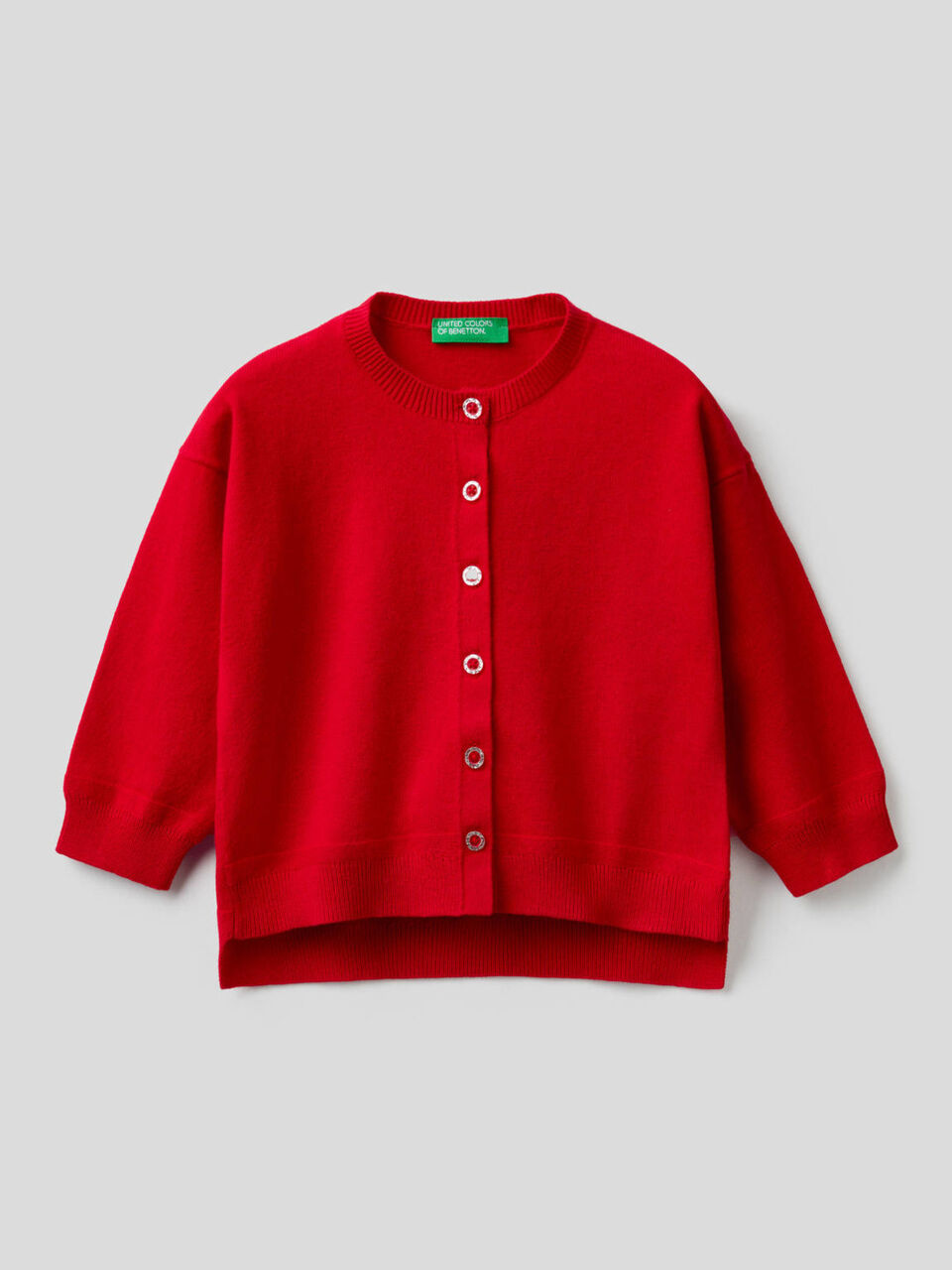 Cardigan with glittery buttons image number 1