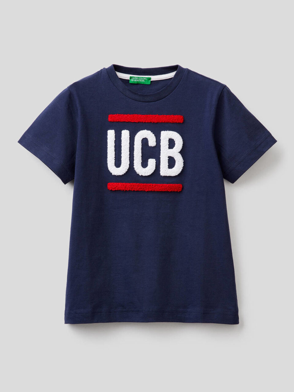 100% cotton t-shirt with logo image number 1
