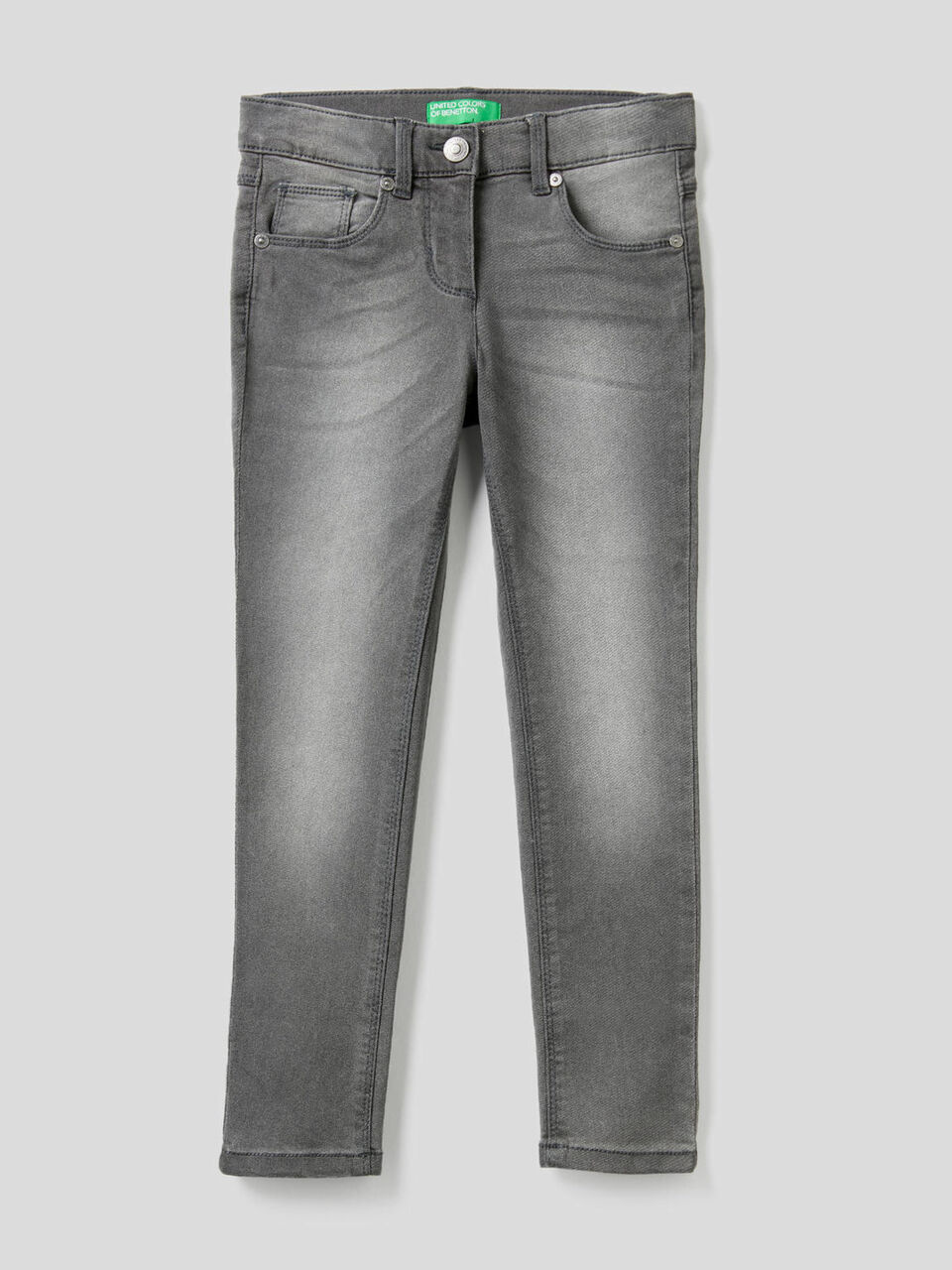 Worn look skinny fit jeans image number 1