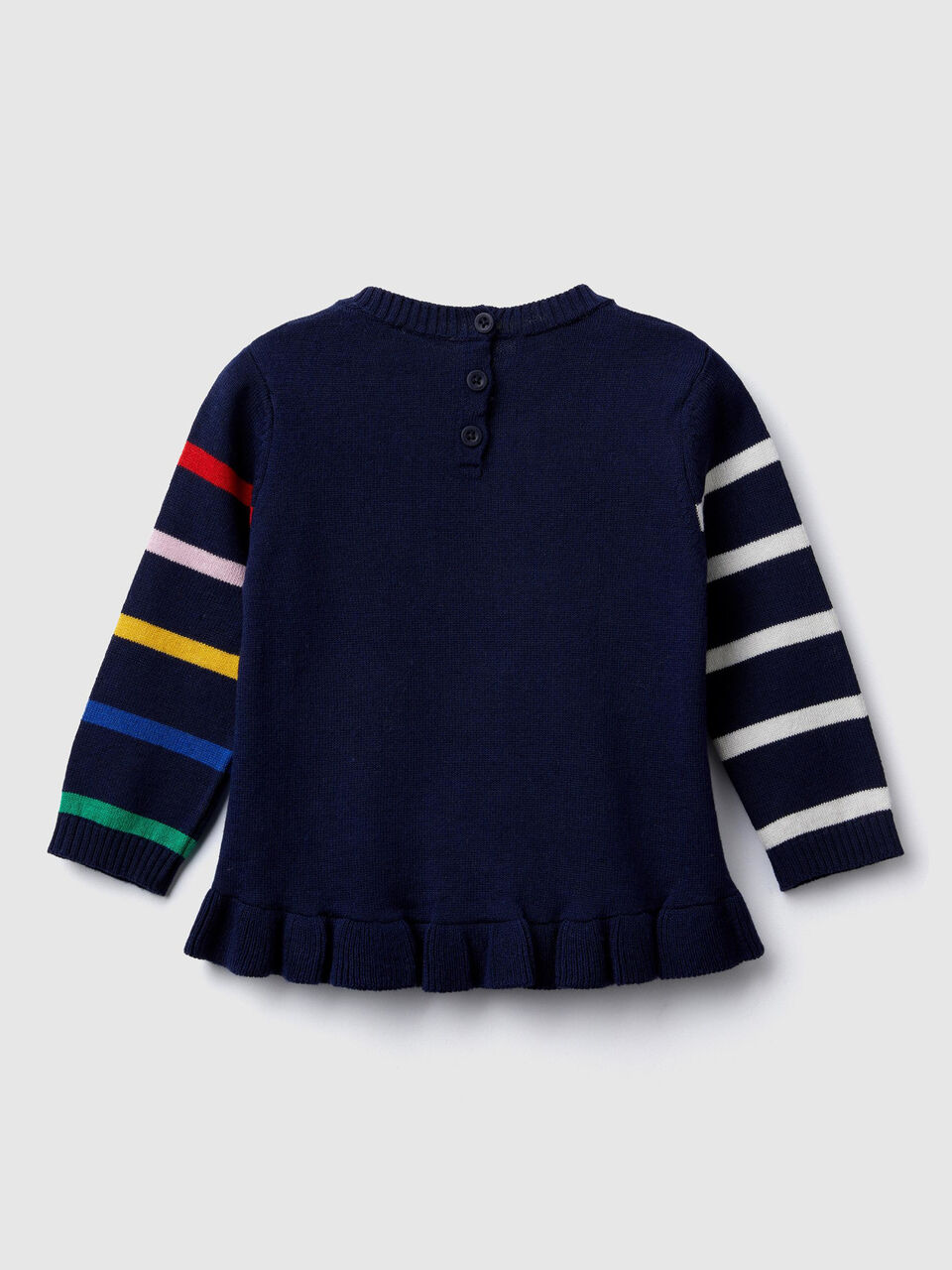 Sweater with rouches and inlay image number 2