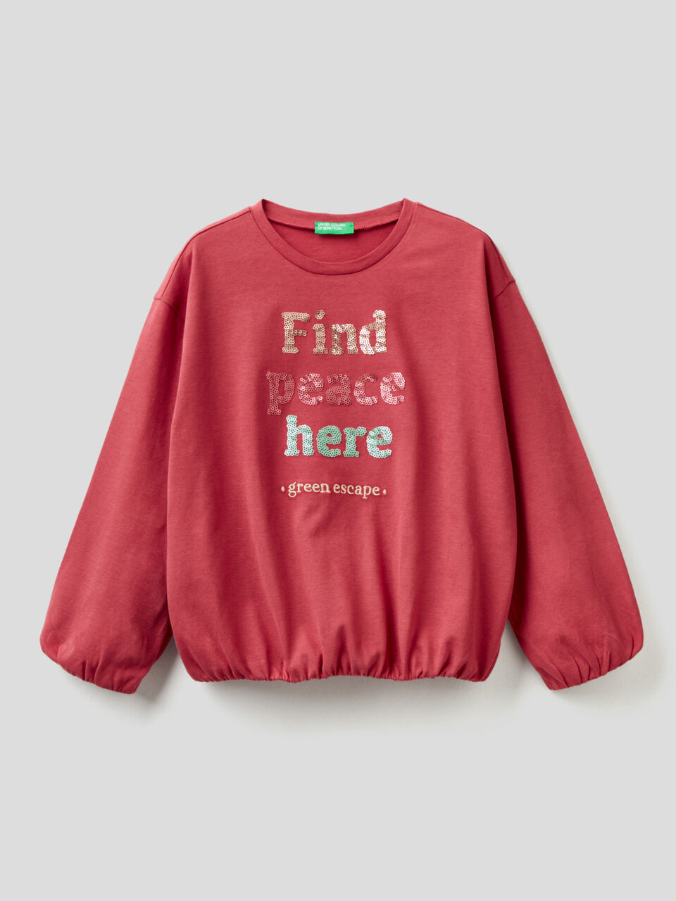 Organic cotton t-shirt with sequins image number 1