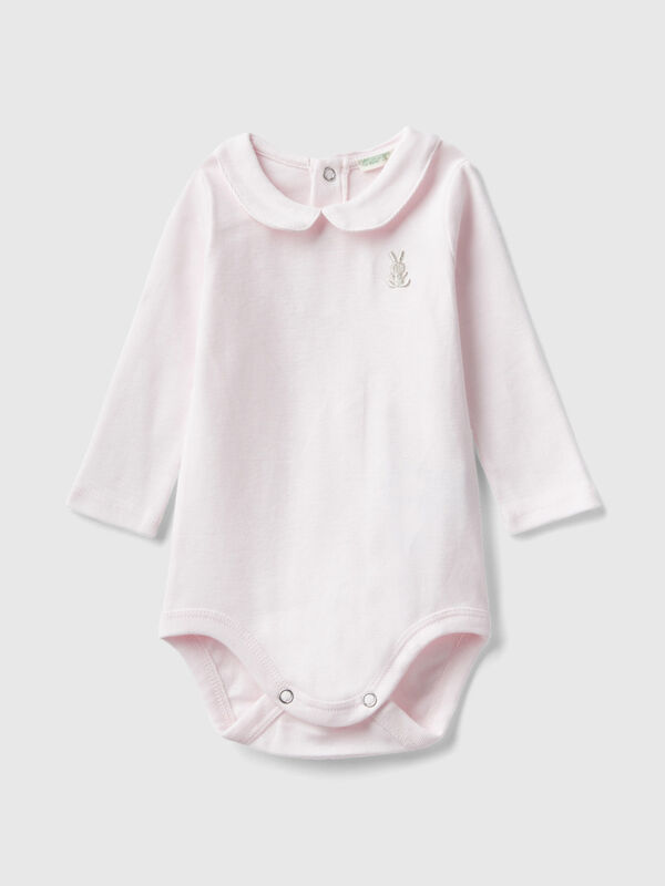 Bodysuit with collar in organic cotton New Born (0-18 months)