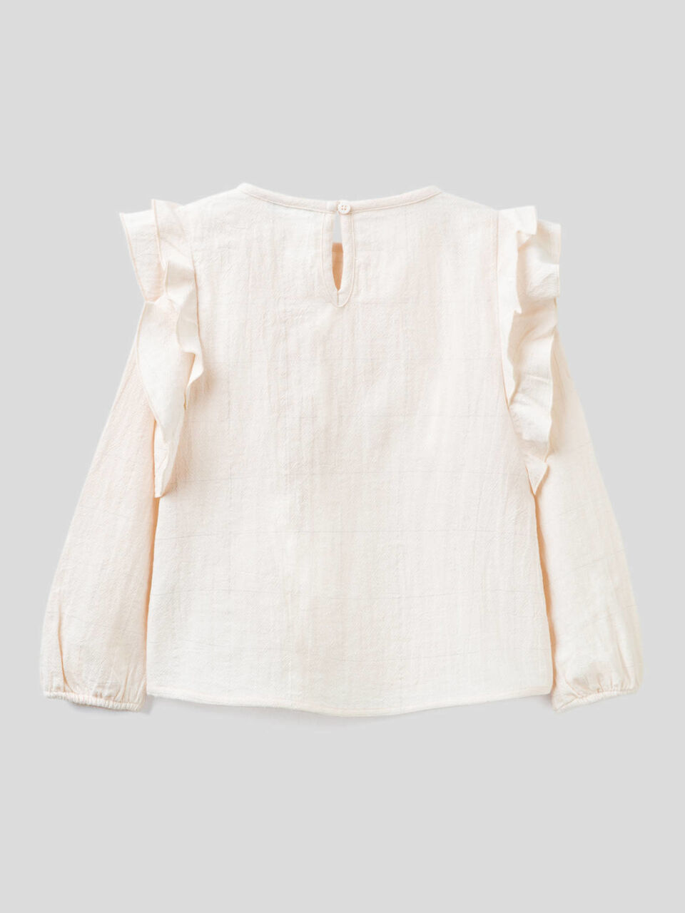 Check blouse with rouches image number 2