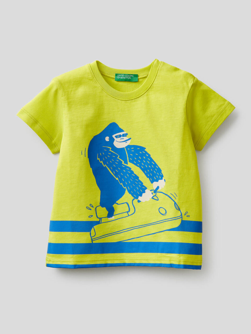 Pure cotton t-shirt with print image number 1