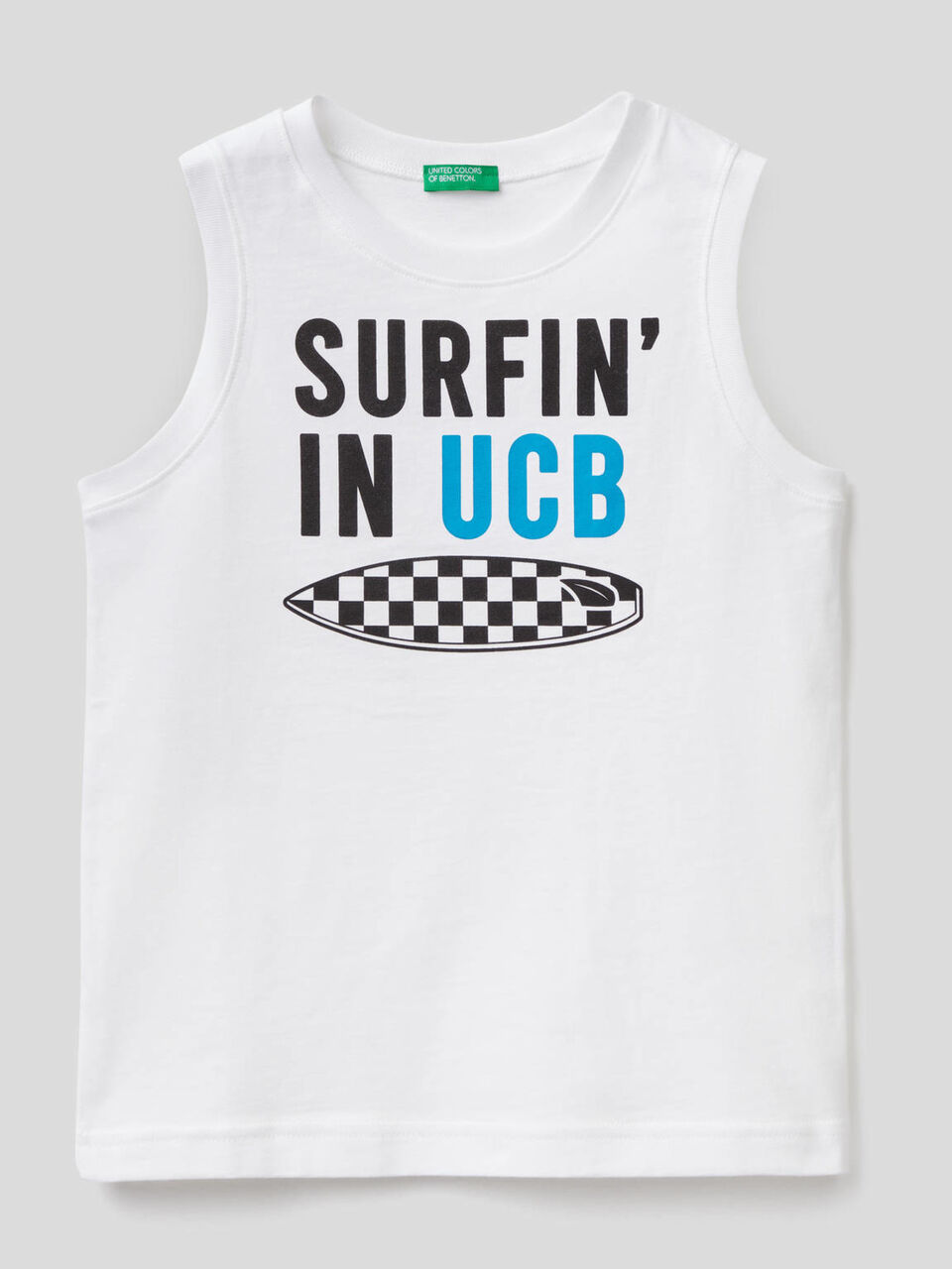 Sleeveless t-shirt with print image number 1