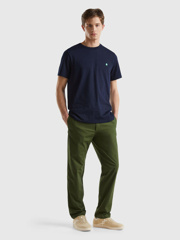 Canvas trousers with drawstring Men
