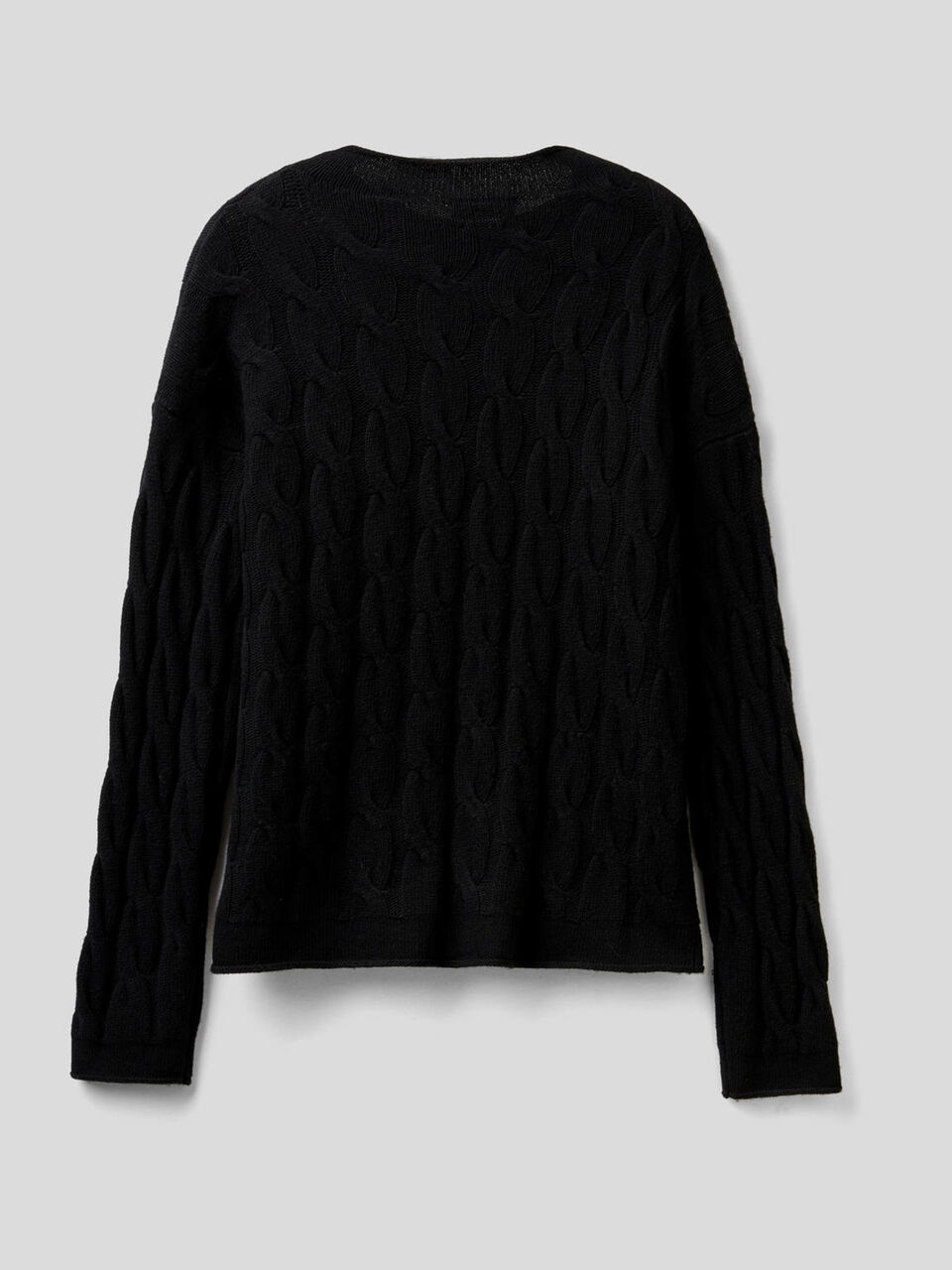 Cable knit sweater image number 2