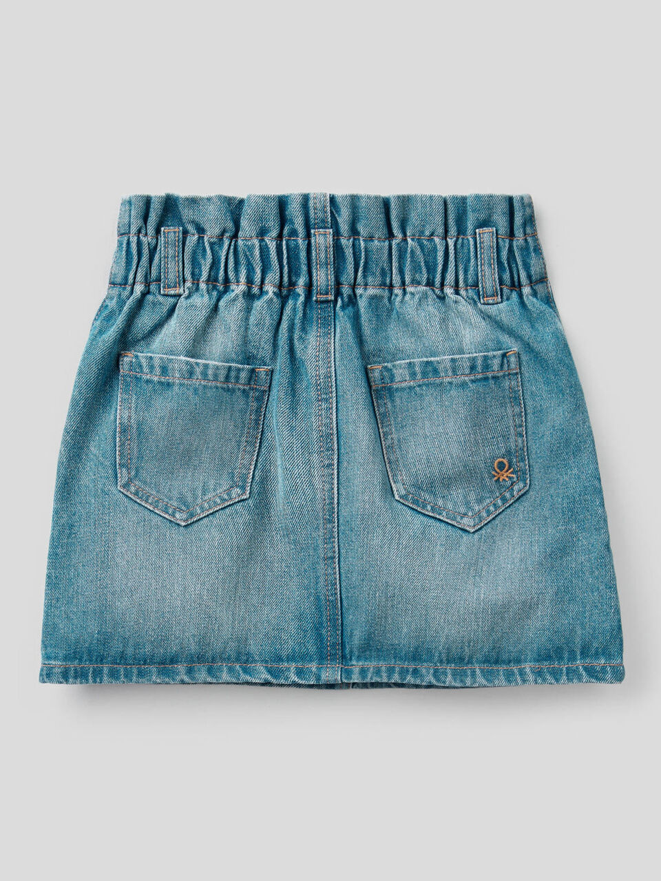 Short skirt in 100% cotton denim image number 2