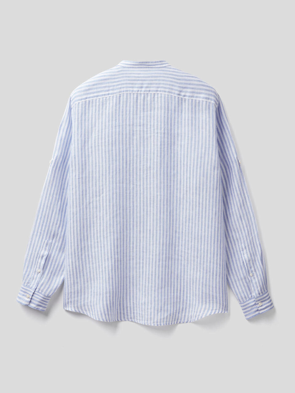 Linen short with Mandarin collar image number 2