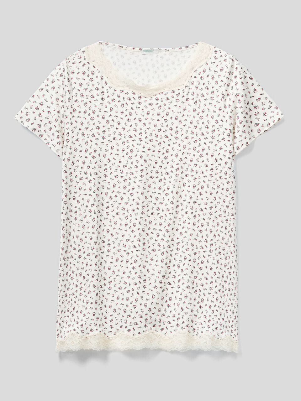 Patterned t-shirt in sustainable viscose image number 1