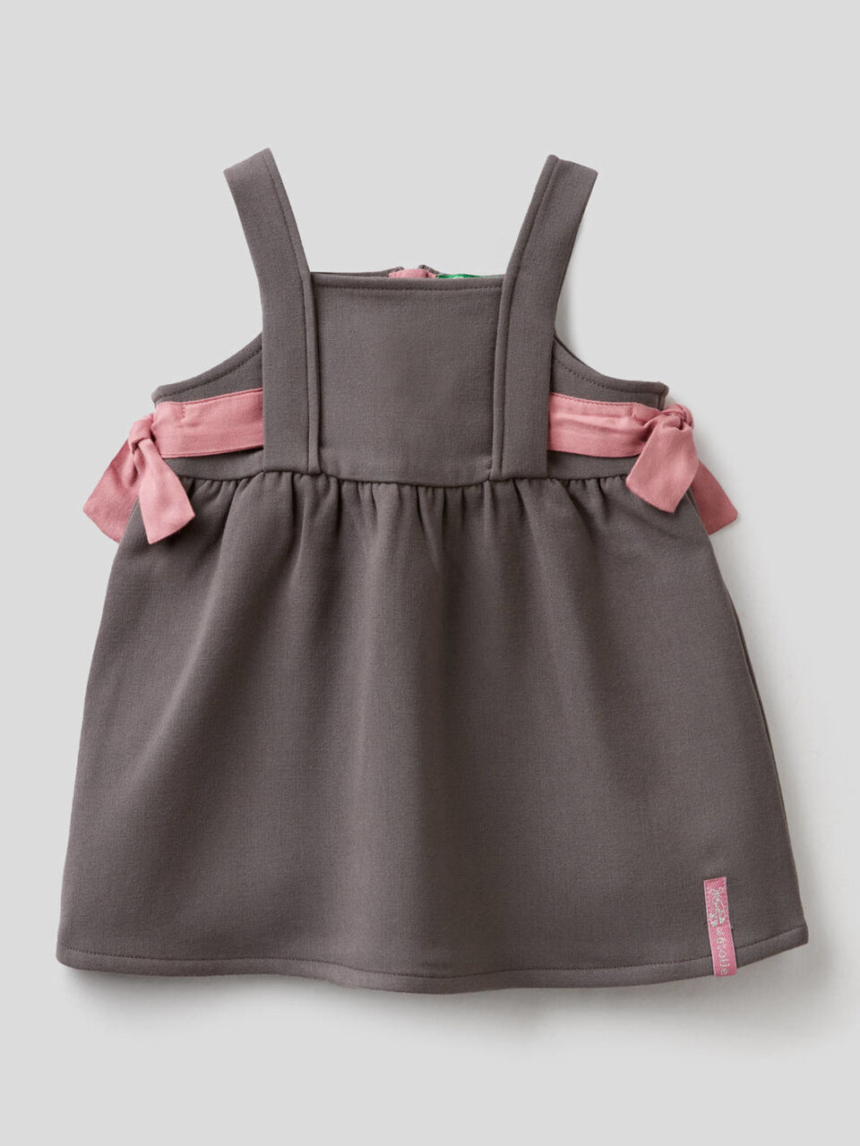 Dungaree dress with bows image number 1