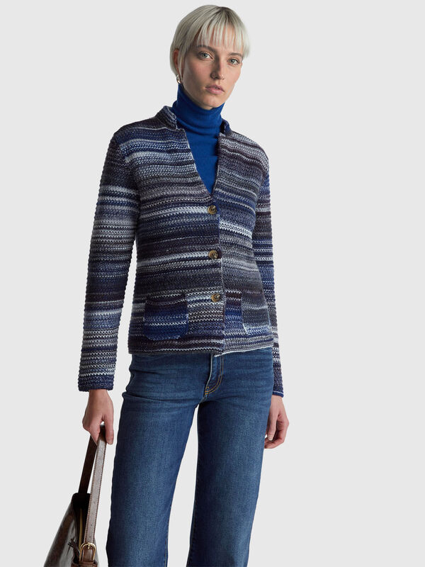 Multicolor knit jacket Women