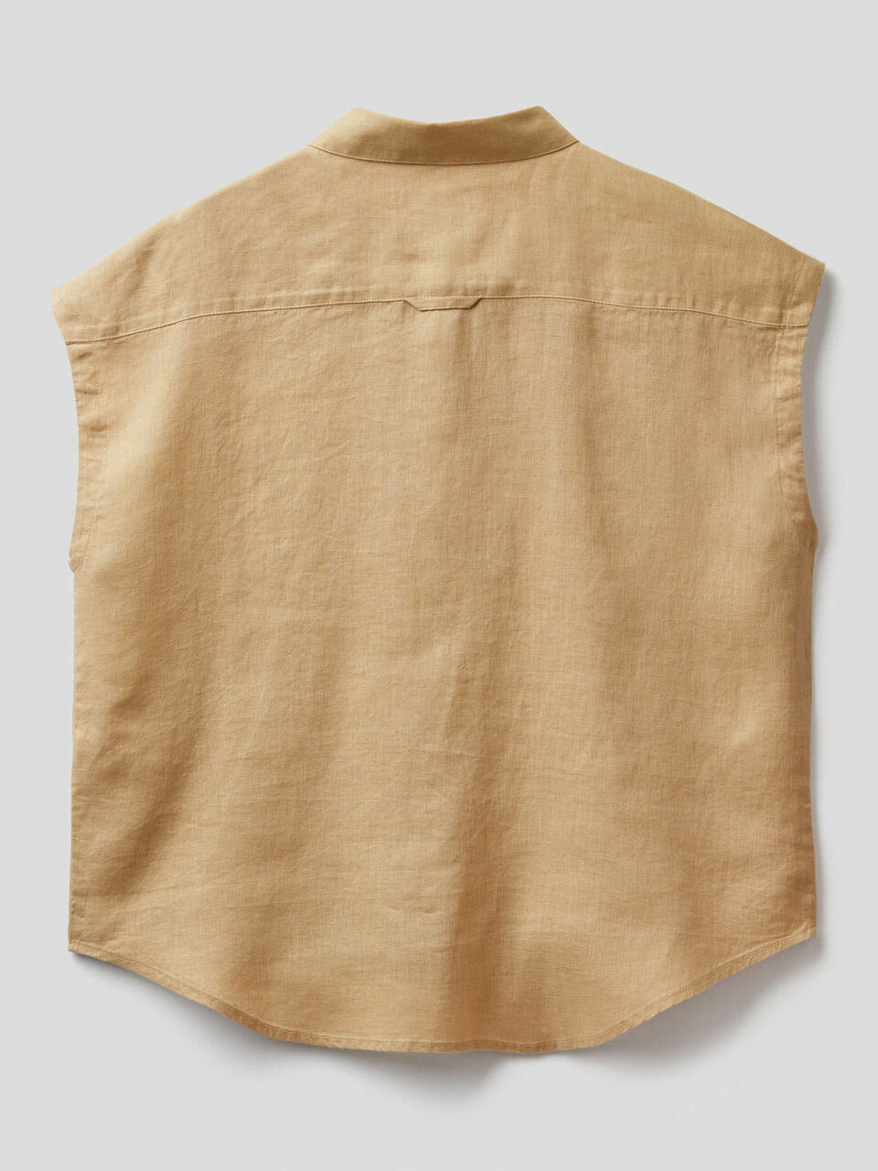 100% linen short sleeve shirt image number 2