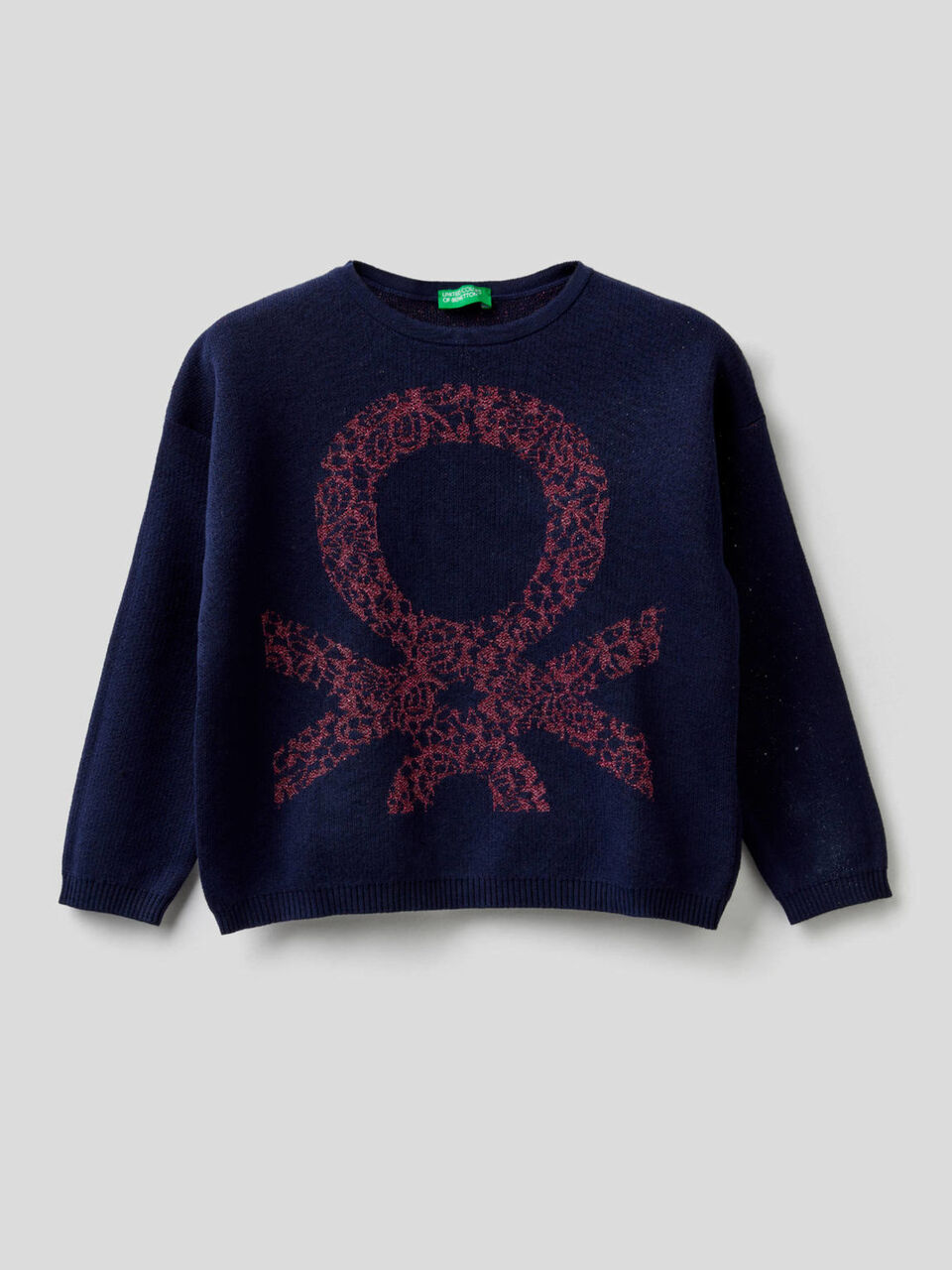 Boxy sweater with inlay image number 1