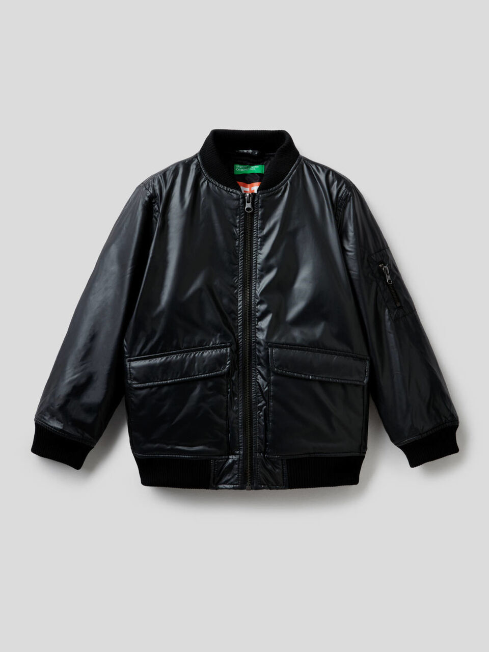 Bomber jacket with 3D patch image number 1