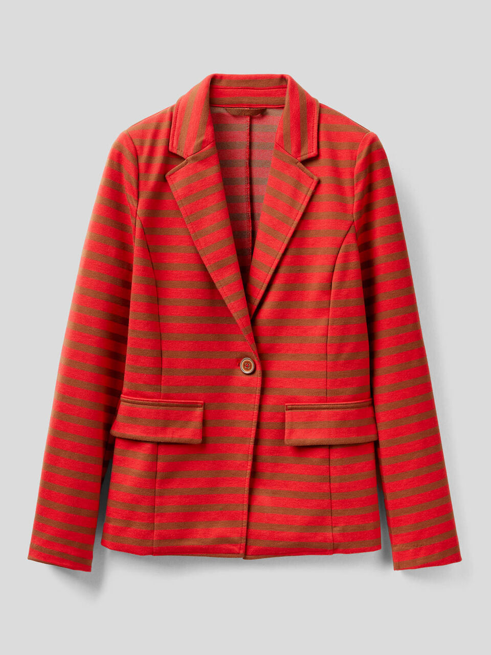 Blazer in stretch cotton blend image number 1