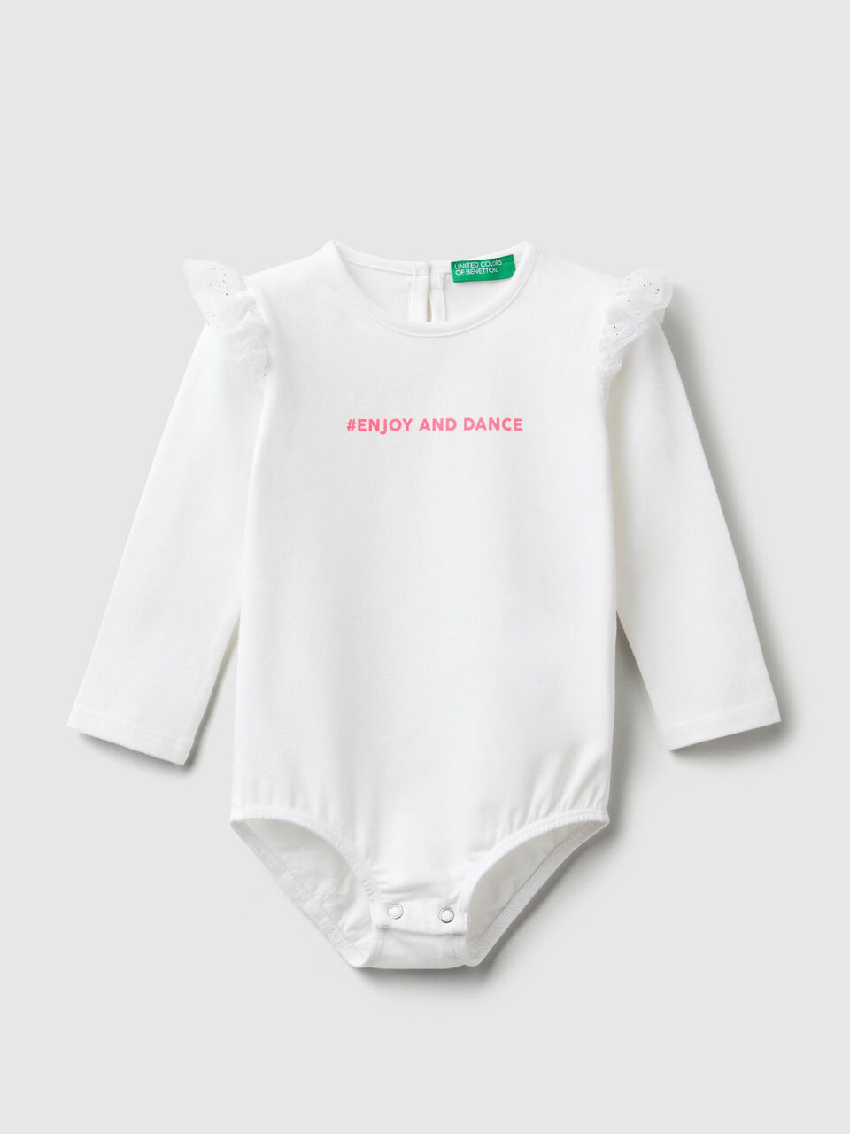 Bodysuit with writing and tulle image number 1
