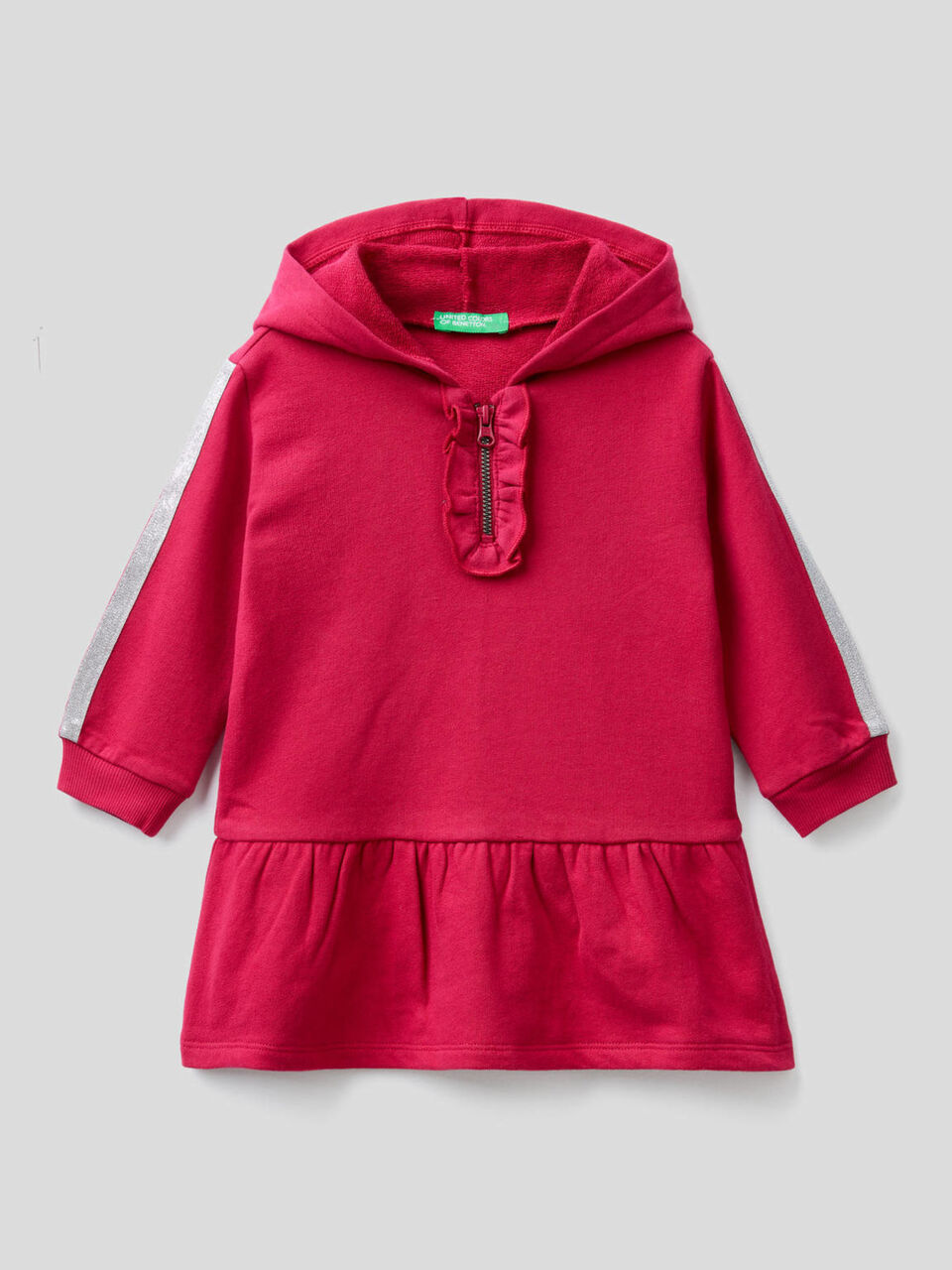 Sweat dress with lurex details image number 1