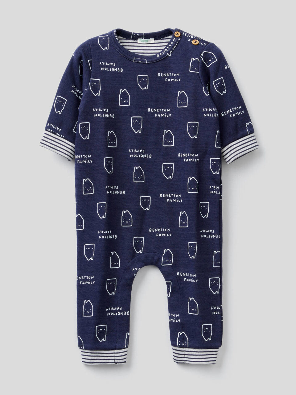 Onesie in stretch organic cotton image number 1