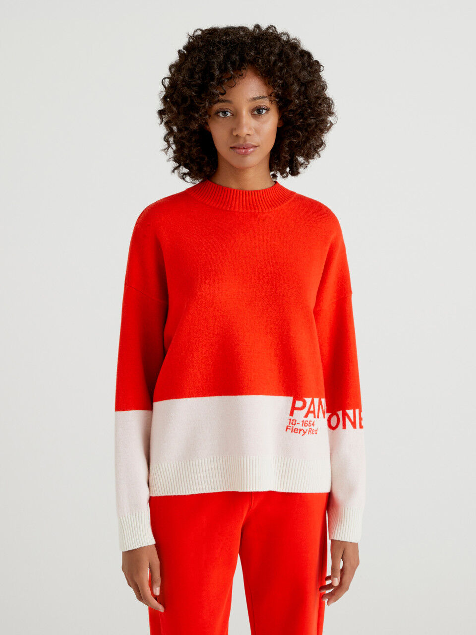 BenettonxPantone™ red turtleneck sweater