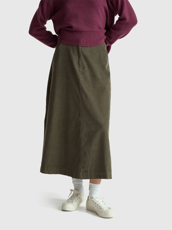 Corduroy mini skirt Women