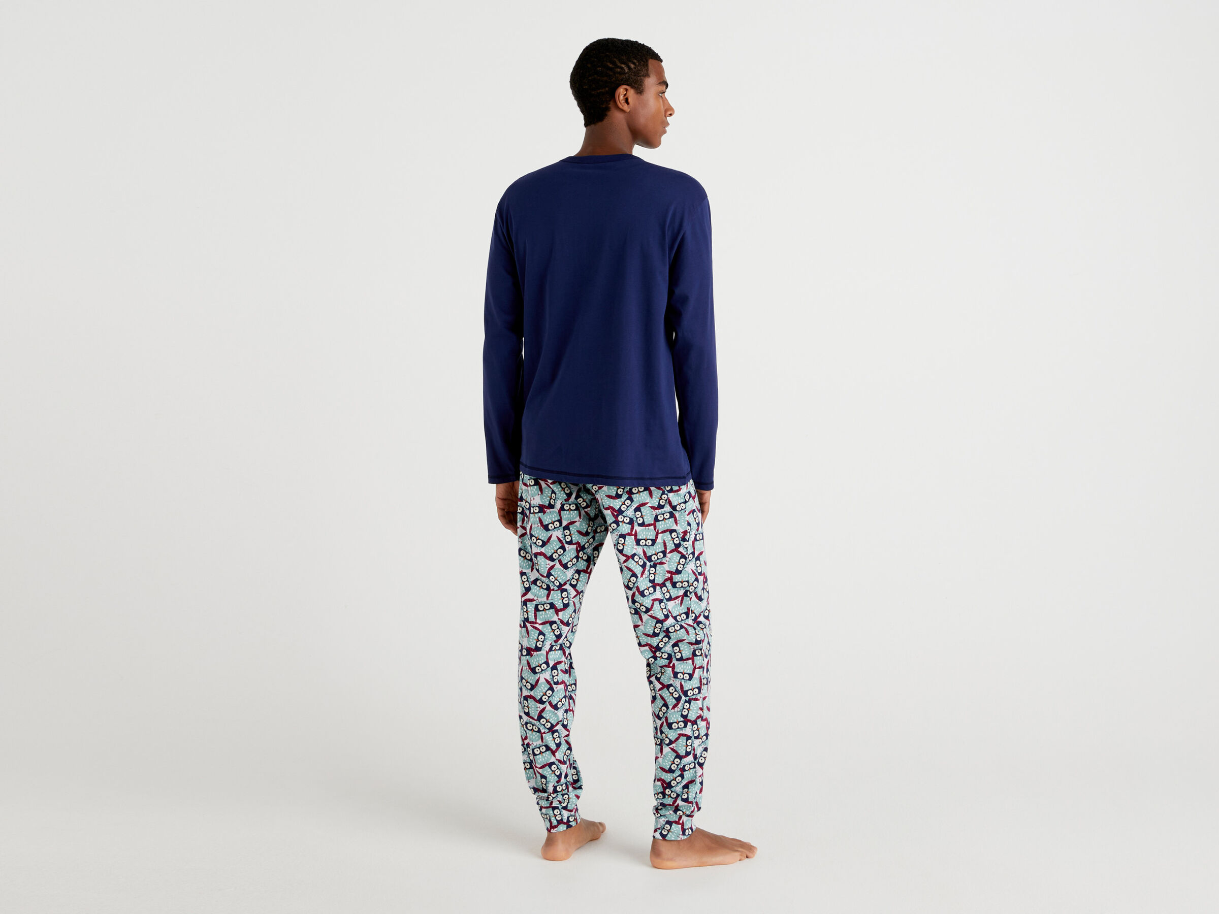 Warm pyjamas with owl print image number 2