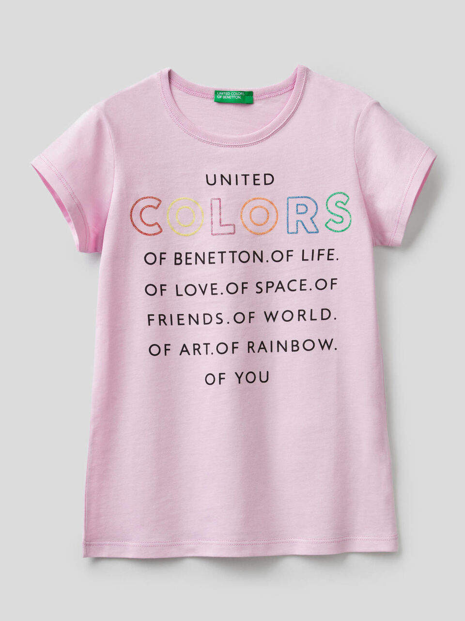 Pure cotton t-shirt with print image number 1
