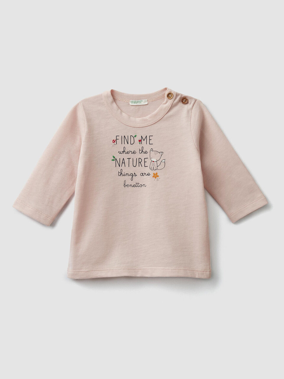 Organic cotton t-shirt with print image number 1