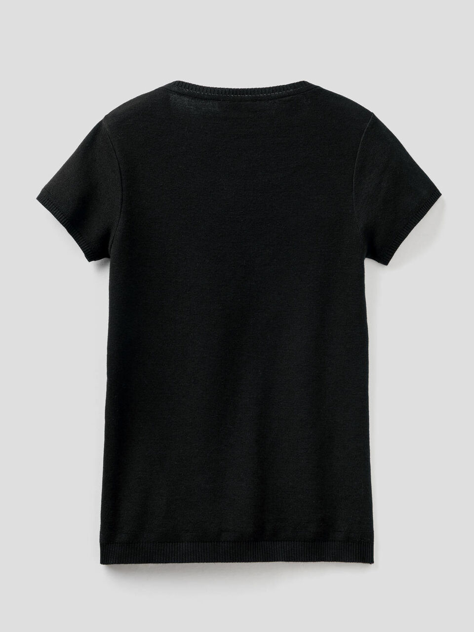 Short sleeve sweater in 100% cotton image number 2
