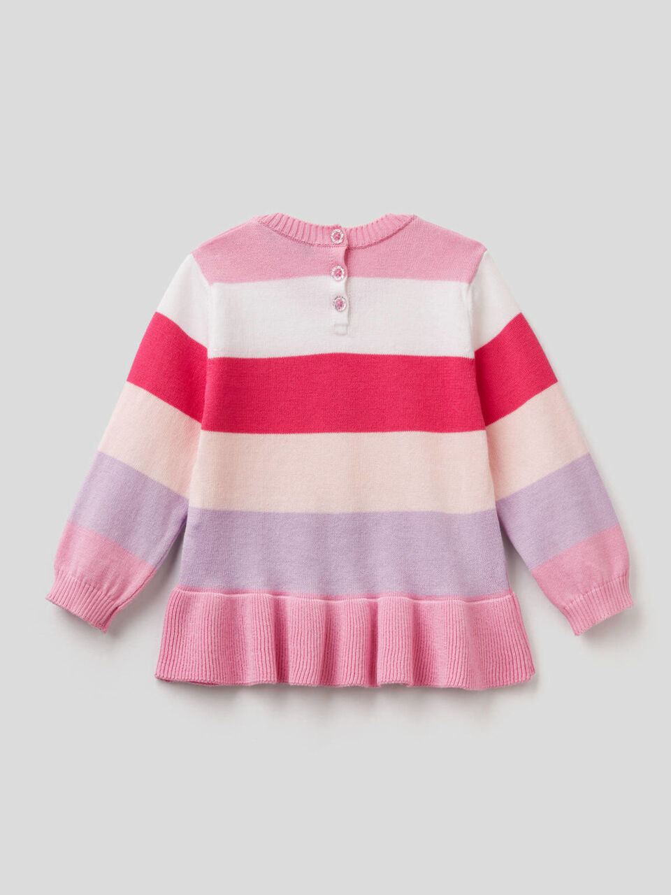 Striped top with frill image number 2