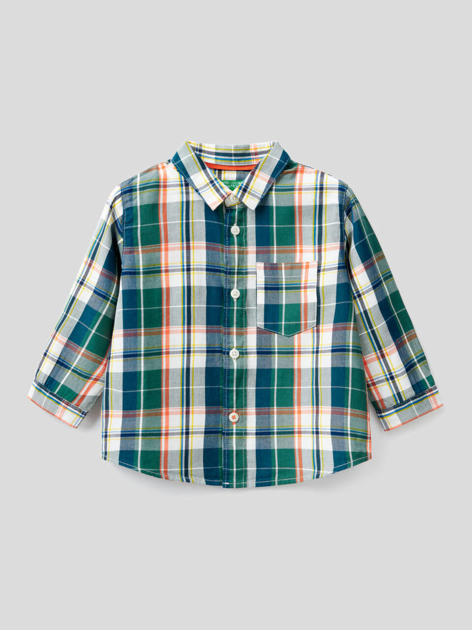 100% cotton check shirt image number 1