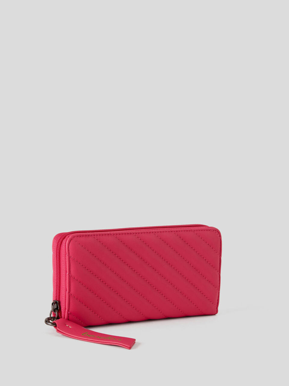 Striped matelassé wallet image number 2