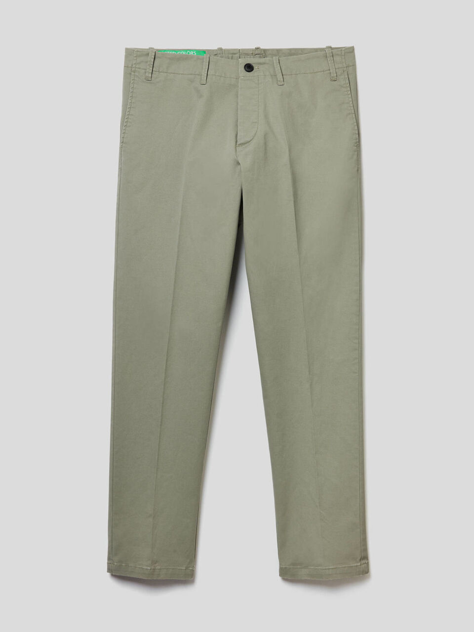 Stretch cotton chino trousers image number 1