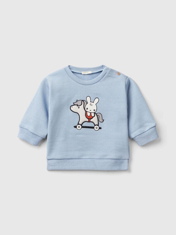Sweatshirt with bunny embroidery New Born (0-18 months)